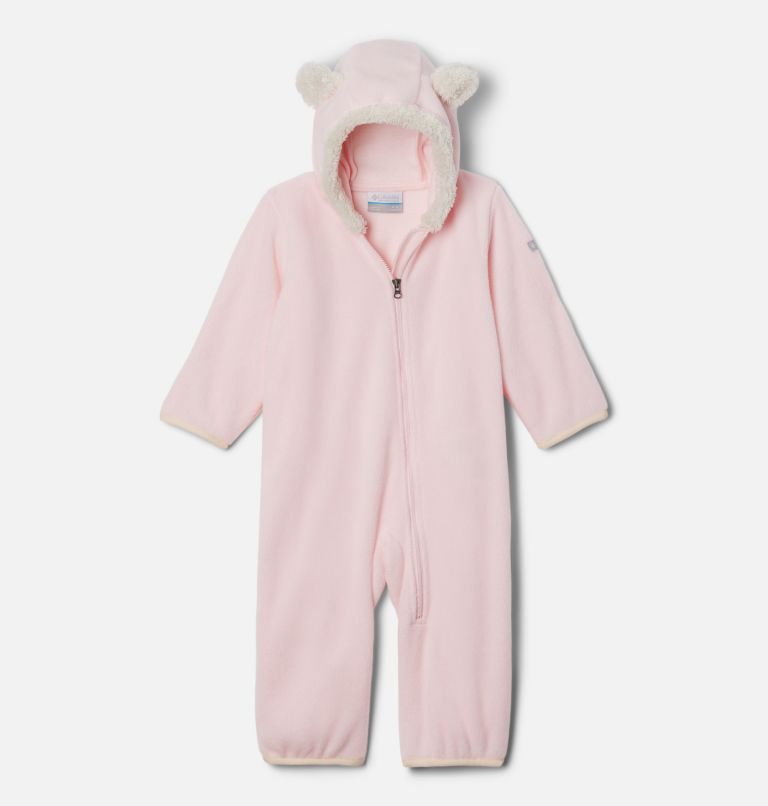 Infant Tiny Bear II Bunting, Color: Satin Pink, Chalk, image 1