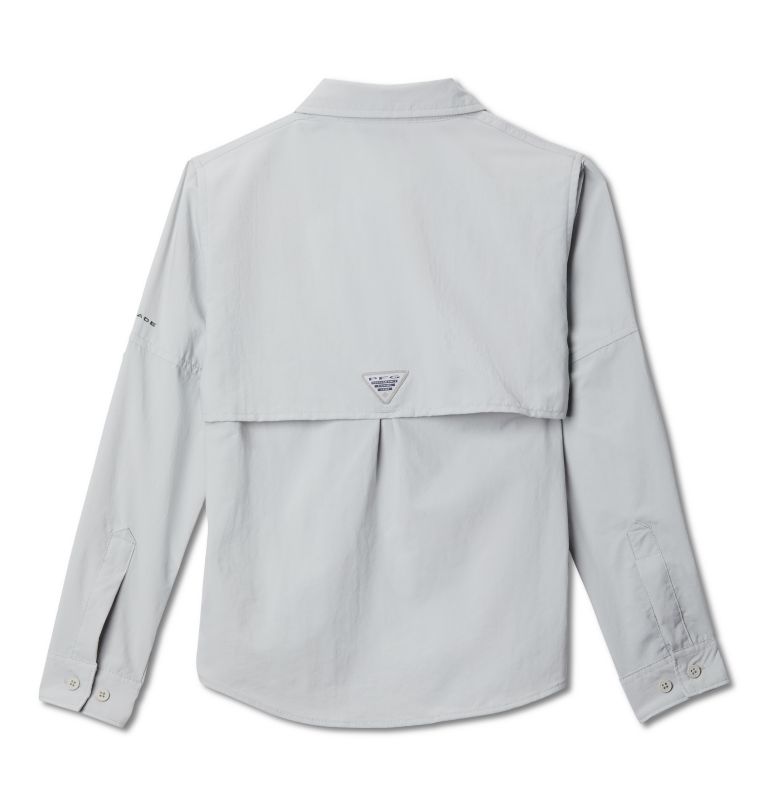 Boys’ PFG Bahama Long Sleeve Shirt, Color: Cool Grey, image 2