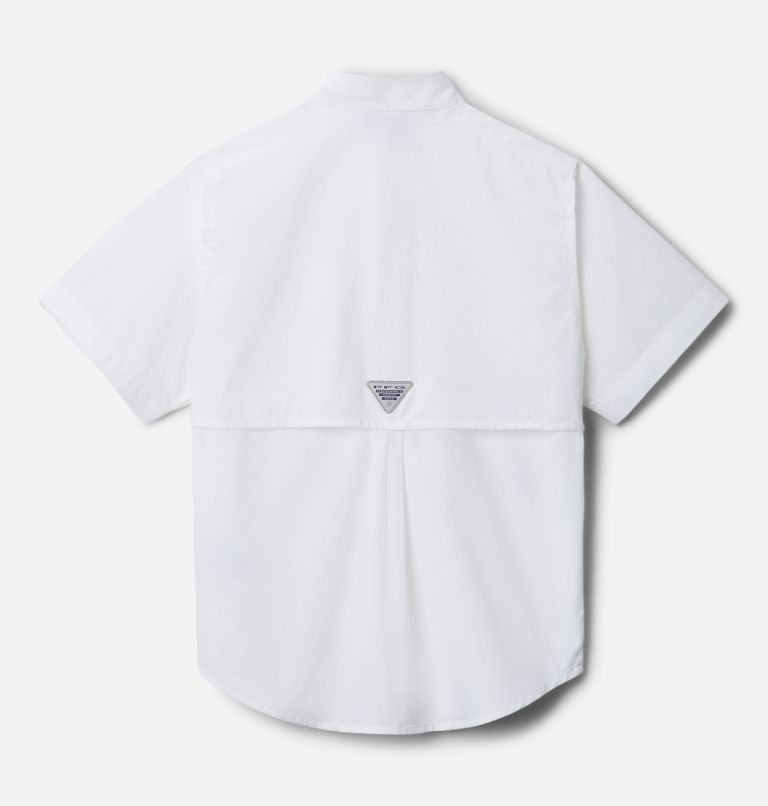 Boys’ PFG Bonehead Short Sleeve Shirt, Color: White, image 2