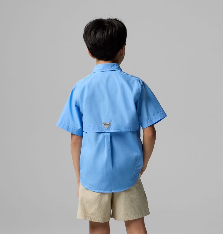 Boys’ PFG Bonehead Short Sleeve Shirt, Color: White Cap, image 2