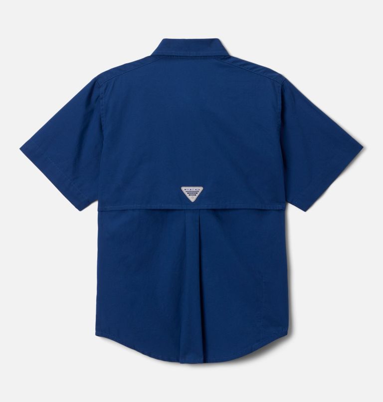 Boys’ PFG Bonehead Short Sleeve Shirt, Color: Carbon, image 2
