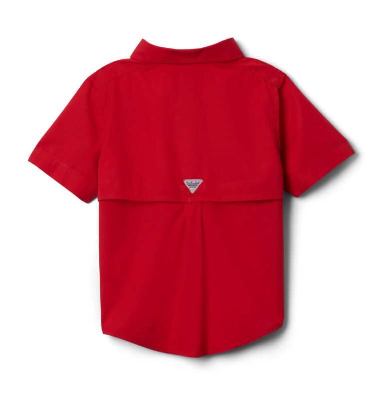 Boys’ Toddler PFG Bonehead Short Sleeve Shirt, Color: Red Spark, image 2