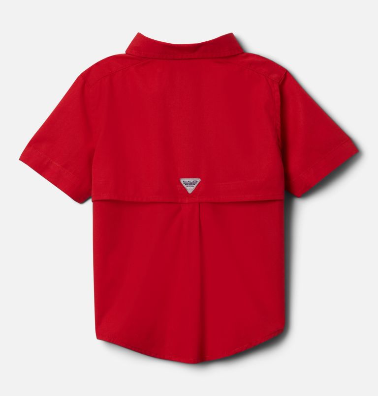 Boys’ Toddler PFG Bonehead Short Sleeve Shirt, Color: Red Spark, image 2