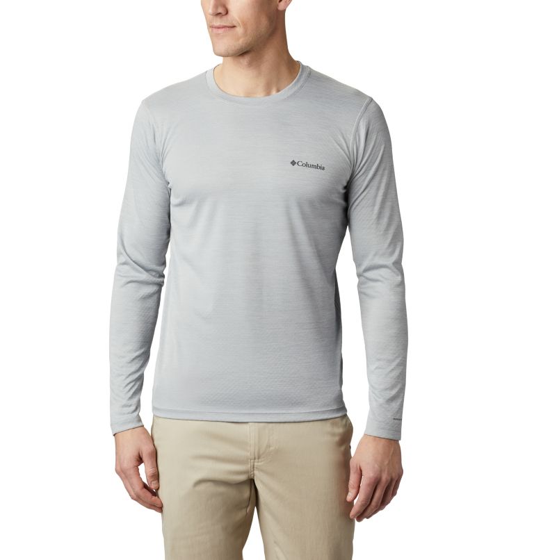 Men's ZERO Rules Technical Long Sleeve Shirt, Color: Columbia Grey Heather, image 1