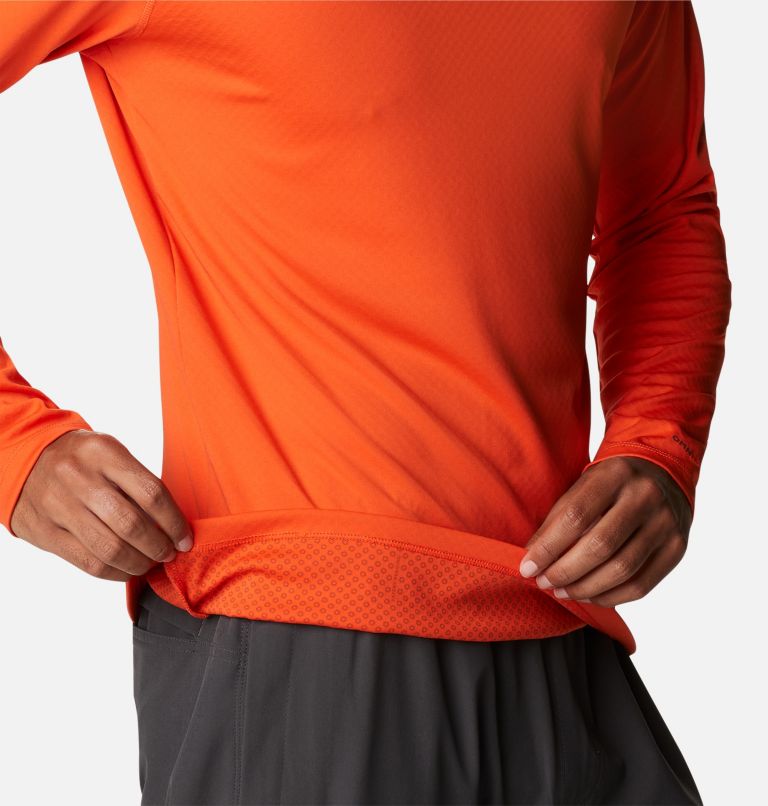 Men's ZERO Rules Technical Long Sleeve Shirt, Color: Red Quartz, image 5