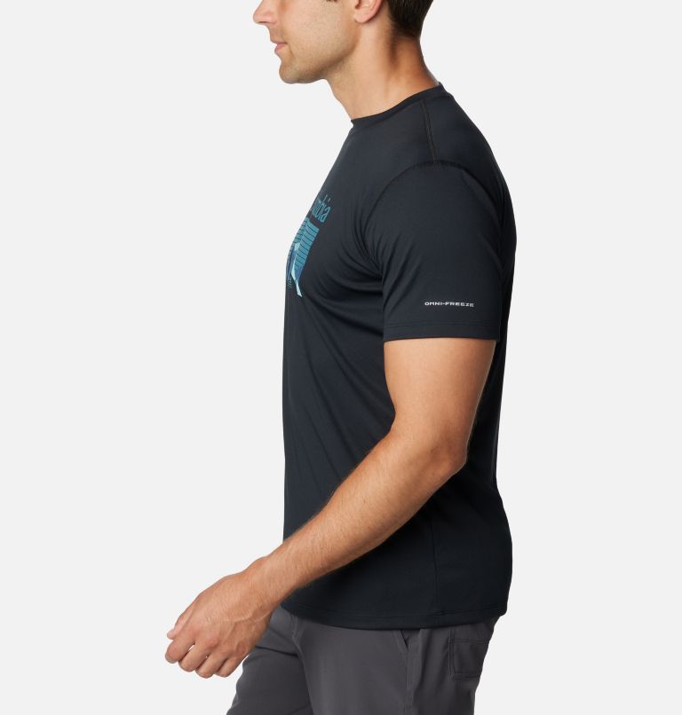 Zero Rules Short Sleeve Graphic Shirt, Color: Black, Fractal Peaks, image 3