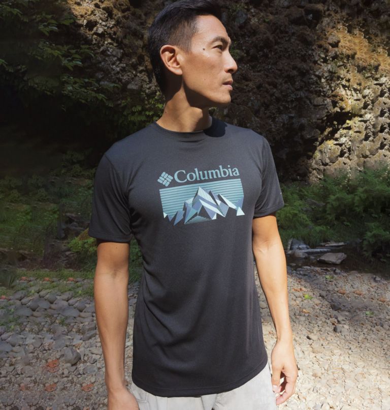Zero Rules Short Sleeve Graphic Shirt, Color: Black, Fractal Peaks, image 7