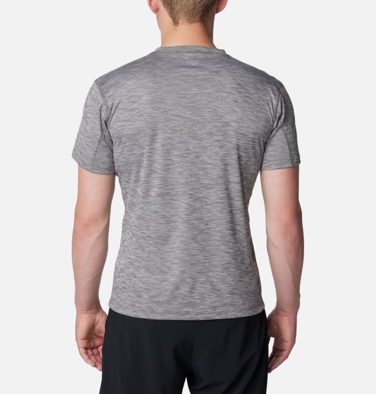 Thumbnail: Zero Rules technisches T-Shirt für Männer, Color: City Grey Heather, Fractal Peaks, image 2