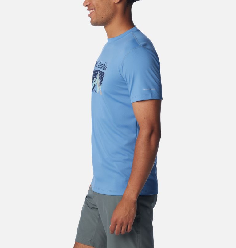 Camiseta técnica Zero Rules para hombre, Color: Skyler, Fractal Peaks, image 3