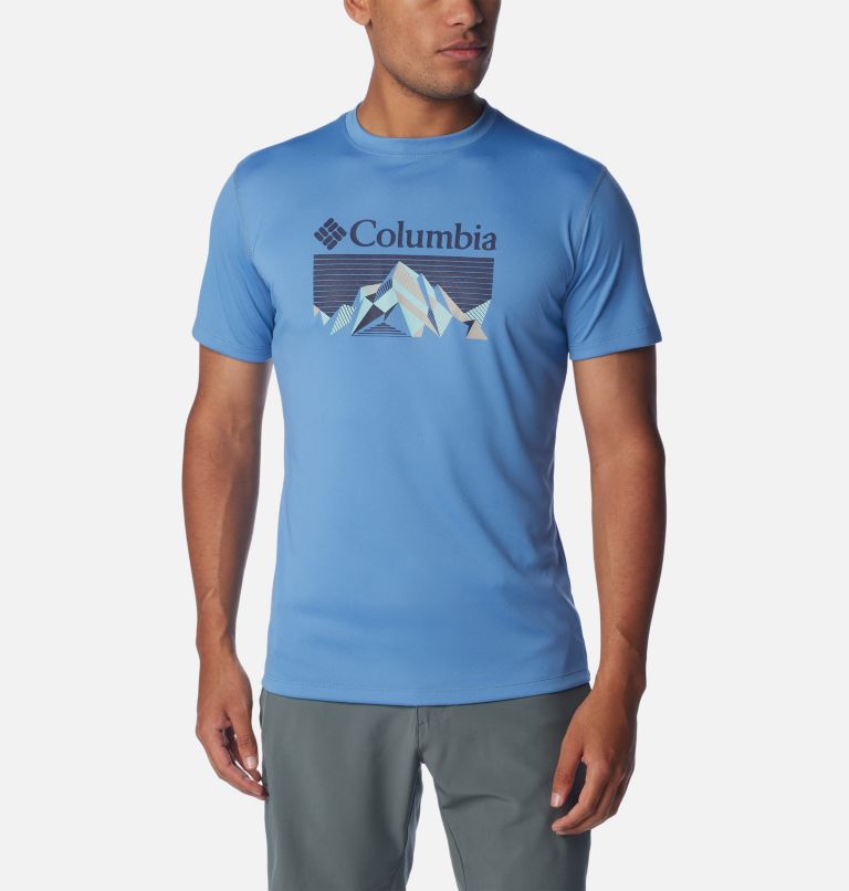 Camiseta técnica Zero Rules para hombre, Color: Skyler, Fractal Peaks, image 1