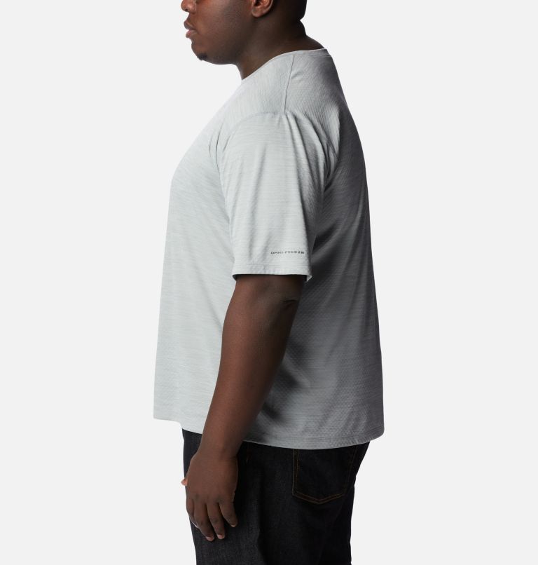 Zero Rules Short Sleeve Graphic Shirt, Color: Columbia Grey Hthr, Fractal Peaks Grx, image 3