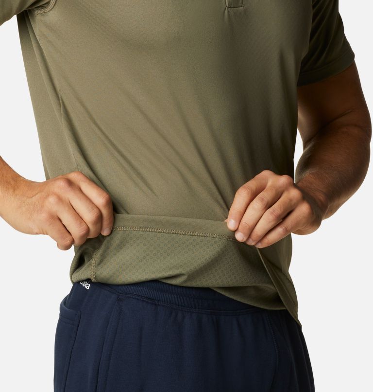 Men’s Zero Rules Polo Shirt, Color: Stone Green, image 5