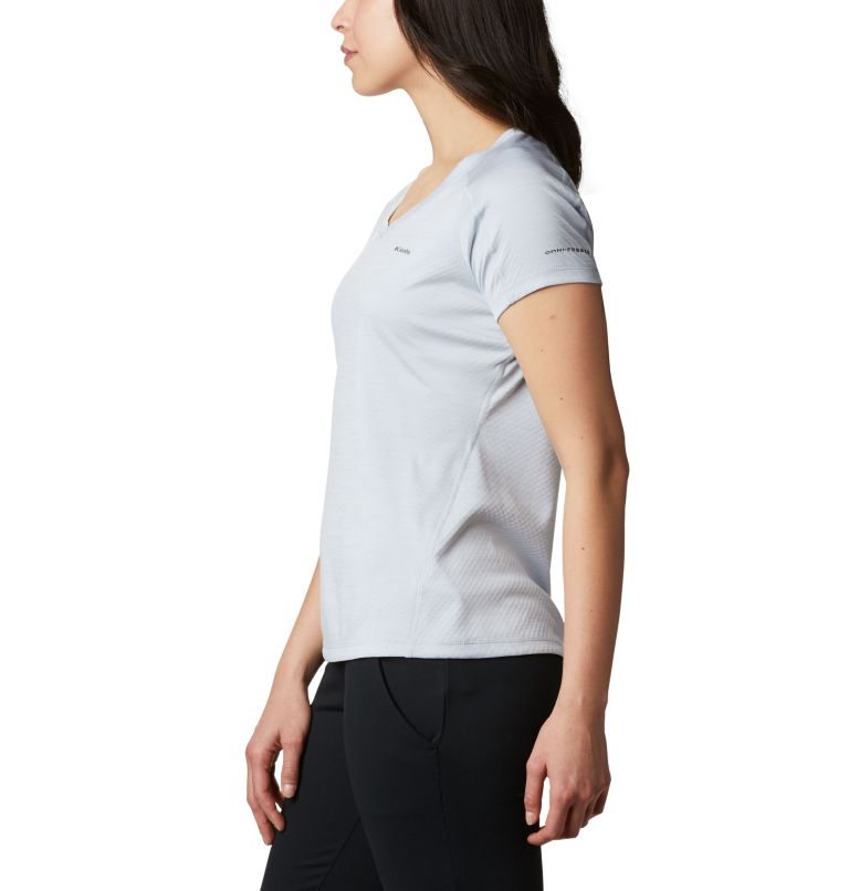 Women's Zero Rules Technical T-Shirt, Color: Cirrus Grey Heather, image 3