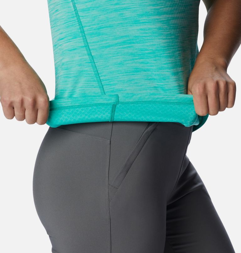 Zero Rules Short Sleeve Shirt, Color: Electric Turquoise Heather, image 5