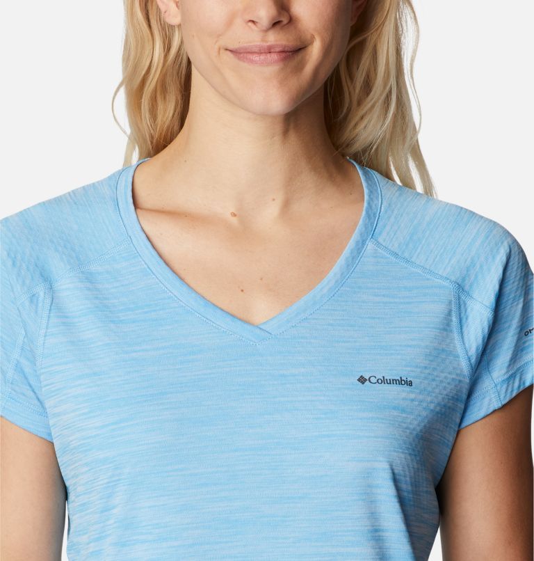 T-shirt tecnica Zero Rules da donna, Color: Vista Blue Heather, image 4