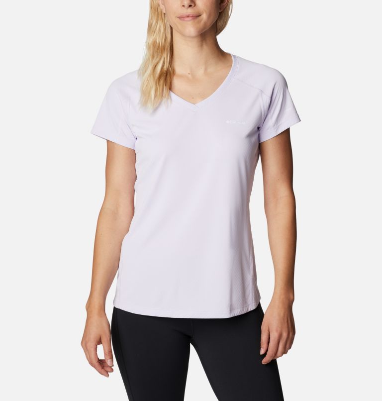 Camiseta técnica manga corta de mujer blanca