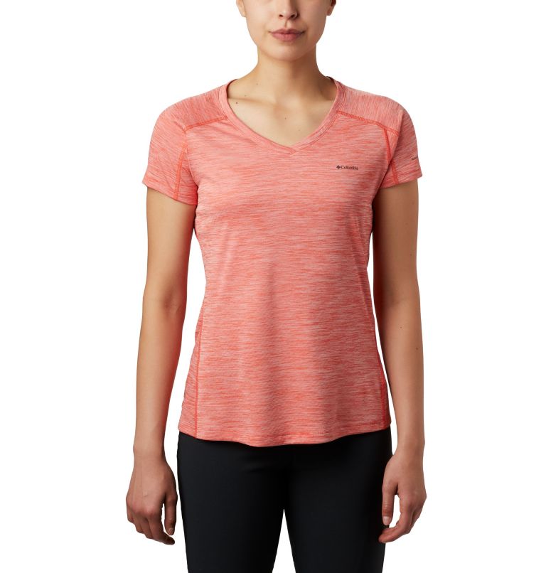 Zero Rules Short Sleeve Shirt, Color: Bright Poppy Heather, image 1