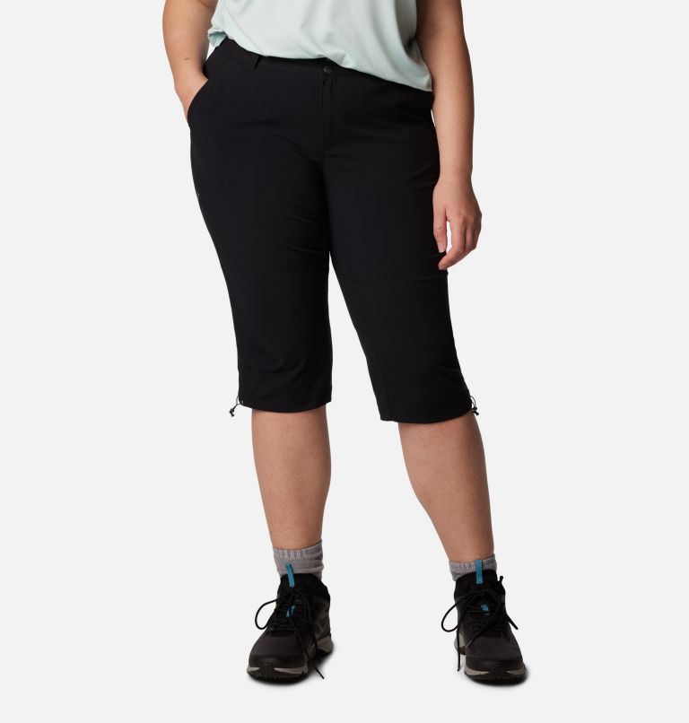 Thumbnail: Women's Saturday Trail II Knee Pants - Plus Size, Color: Black, image 1