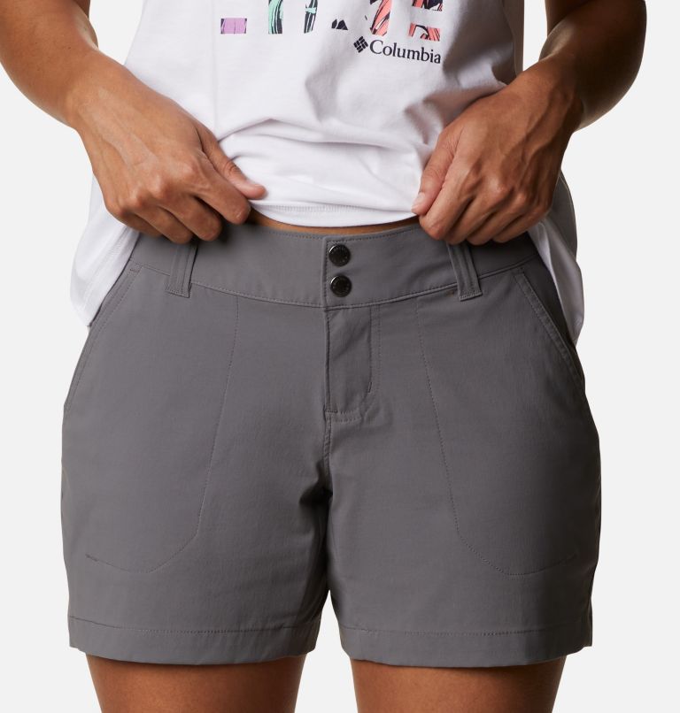 Women's Saturday Trail Shorts, Color: City Grey, image 4