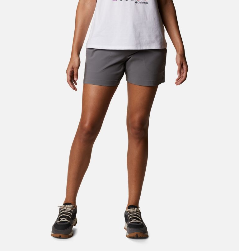Women's Saturday Trail Shorts, Color: City Grey, image 1