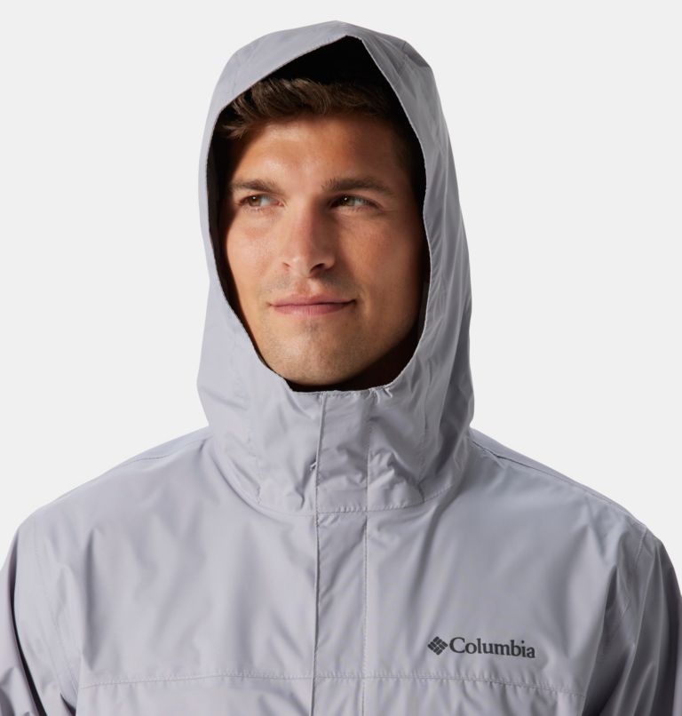 Whitewater Fishing Men’s Packable Rain Jacket, Rain Gear for Men (Steel  Grey, Small)