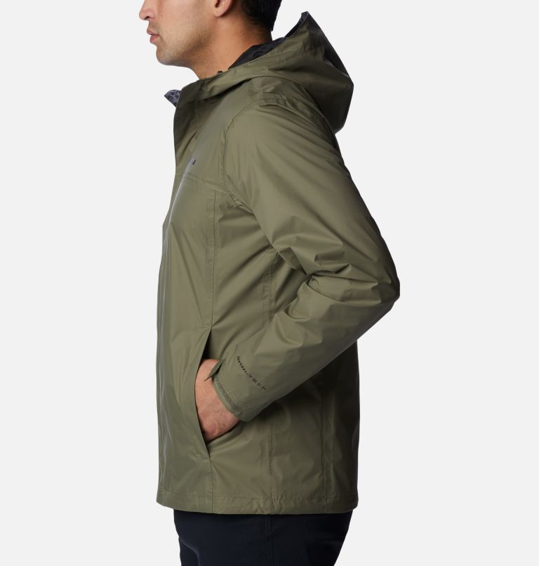 Men's Watertight II Rain Jacket, Color: Stone Green, image 3