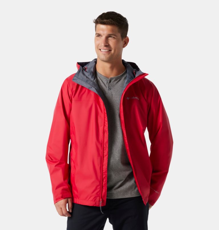 Red columbia best sale jacket mens