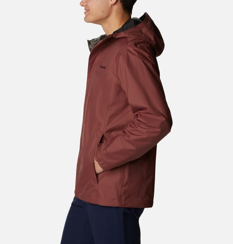 Men's Watertight II Rain Jacket, Color: Light Raisin, image 3
