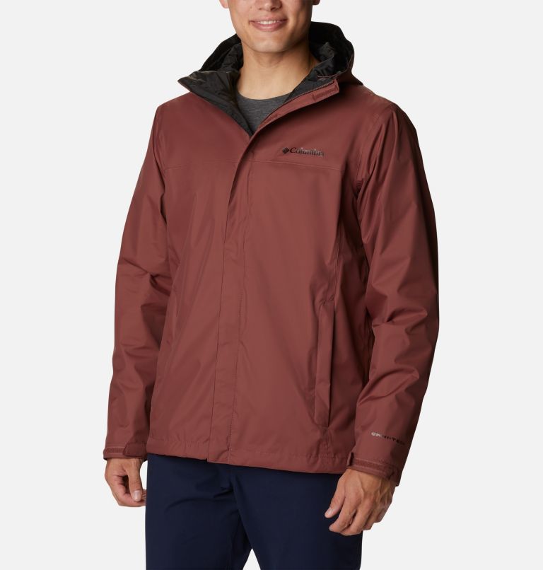 Men's Watertight II Rain Jacket, Color: Light Raisin, image 1