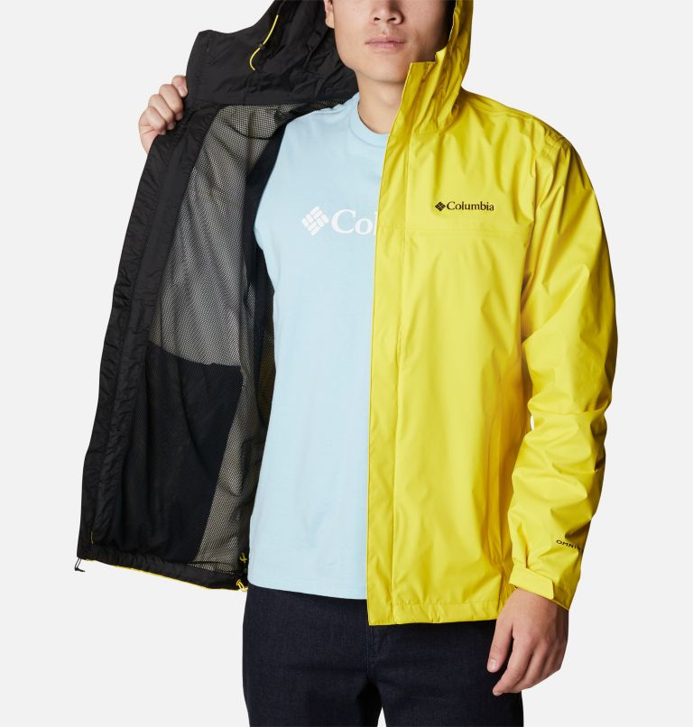Men's Watertight II Rain Jacket, Color: Laser Lemon, image 5