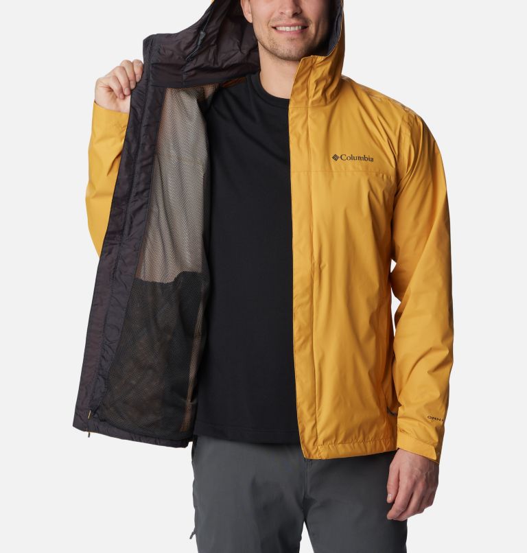Men's Watertight II Rain Jacket, Color: Raw Honey, image 5