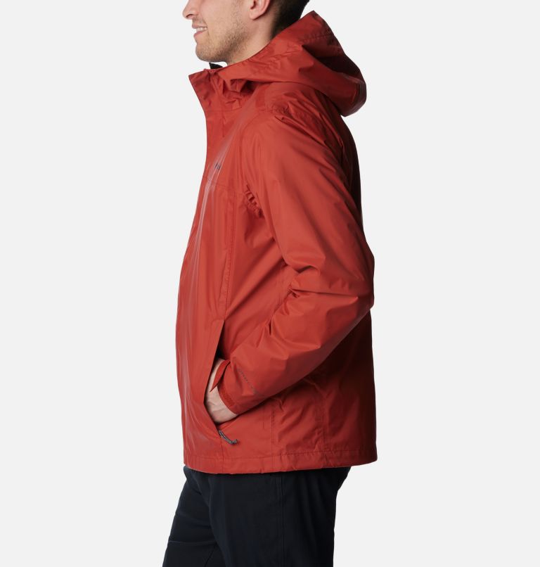 Men's Watertight II Rain Jacket, Color: Warp Red, image 3