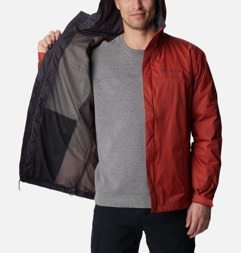 Men's Watertight II Rain Jacket, Color: Warp Red, image 5