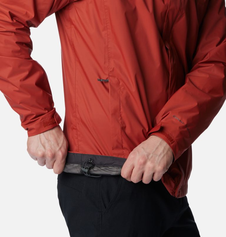 Men's Watertight II Rain Jacket, Color: Warp Red, image 6