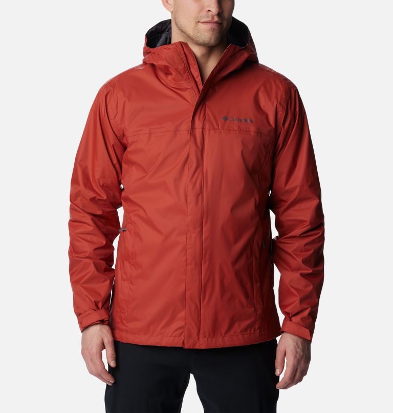 Thumbnail: Men's Watertight II Rain Jacket, Color: Warp Red, image 1