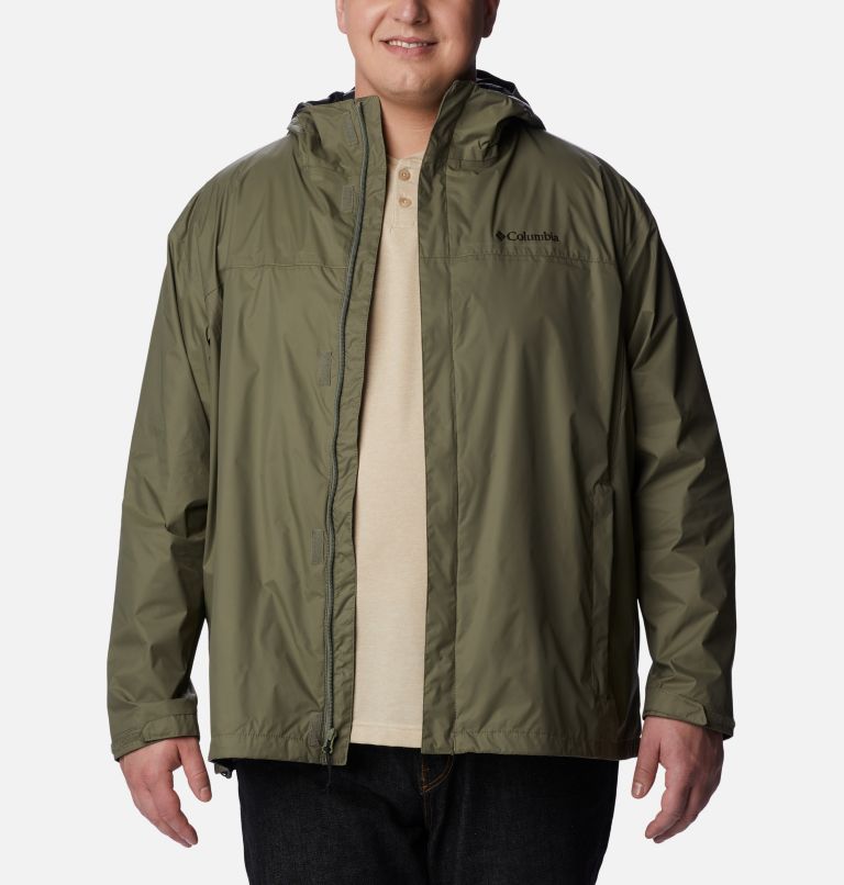 Thumbnail: Men's Watertight II Rain Jacket - Big, Color: Stone Green, image 7