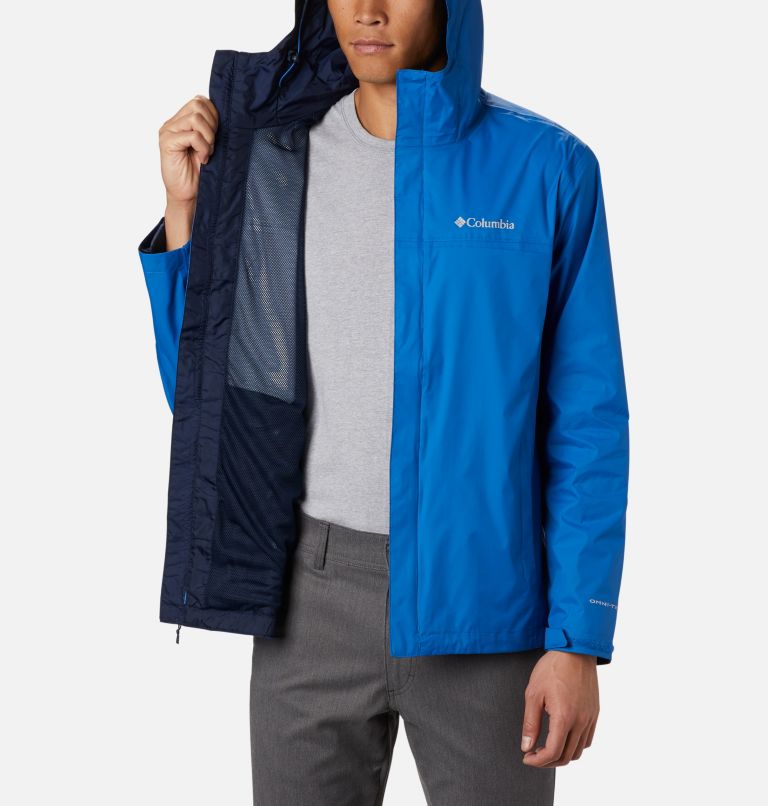 Columbia Men's Watertight II Hooded Rain Jacket, Waterproof, Breathable,  Packable, Hiking