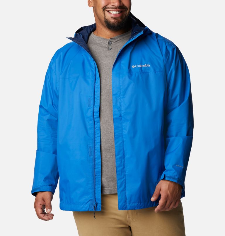 cheap deals sale Columbia Rain Jacket Men XL Blue 100% Nylon