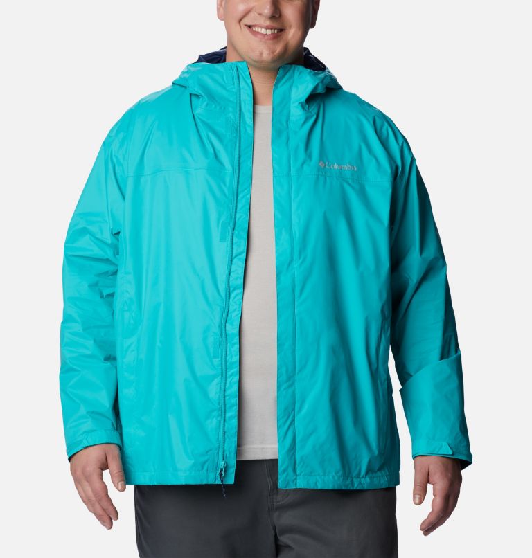 Men's Watertight II Rain Jacket - Big, Color: Bright Aqua, image 7