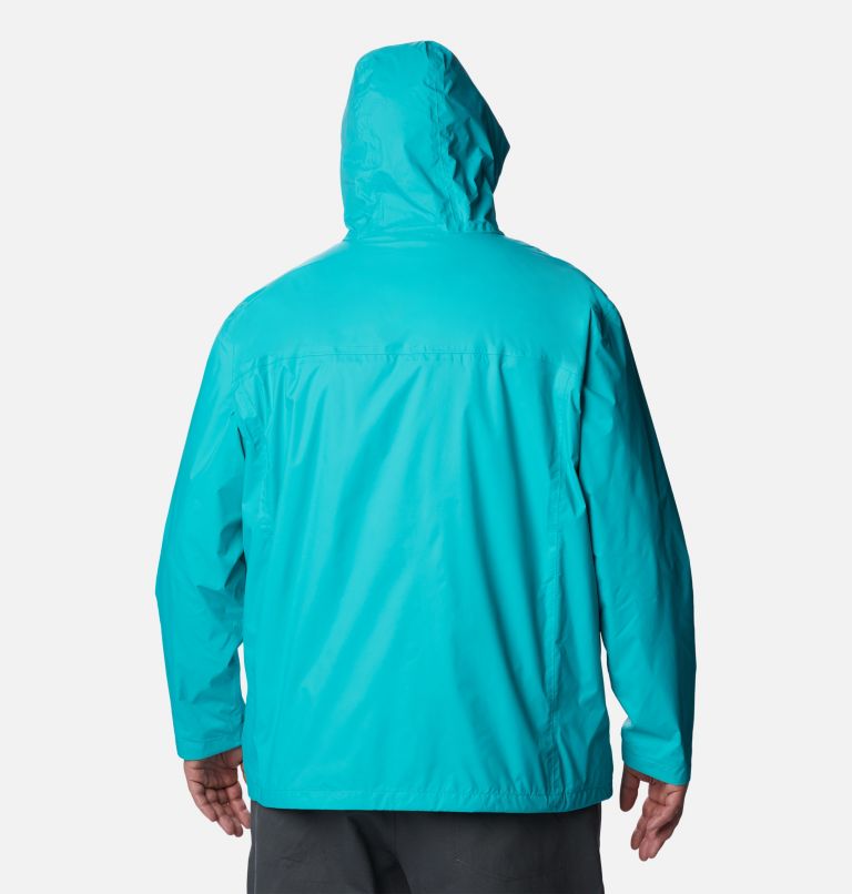 Thumbnail: Men's Watertight II Rain Jacket - Big, Color: Bright Aqua, image 2