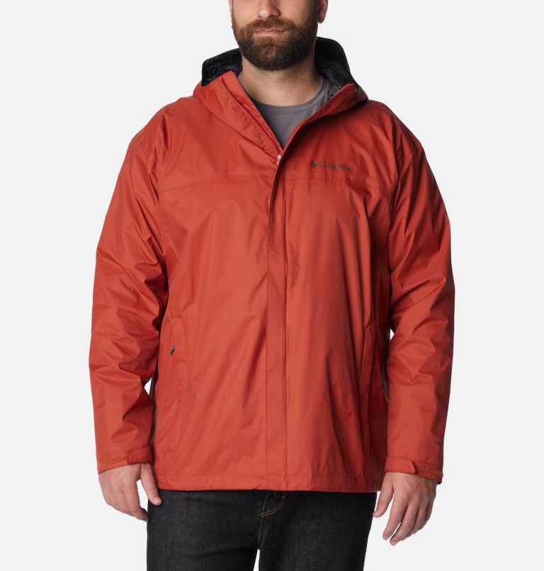 Men's Watertight II Rain Jacket - Big, Color: Warp Red, image 1
