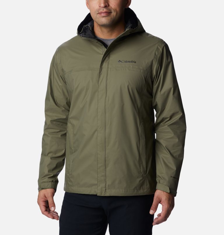 Green columbia 2025 rain jacket