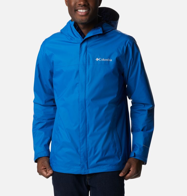 Columbia Men's Pouration Rain Jacket - Big - 3X - Blue