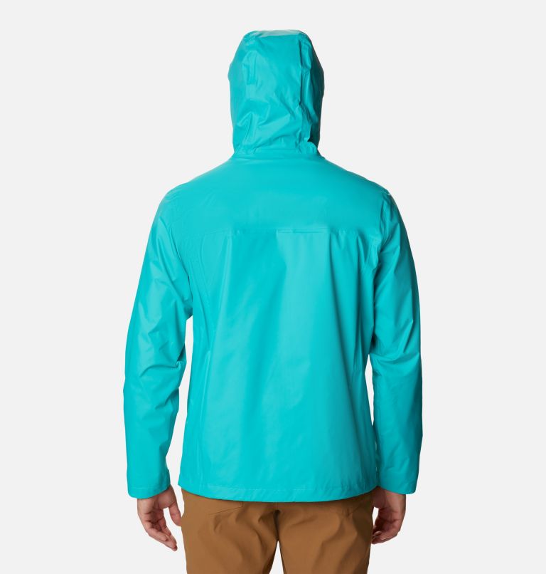 Thumbnail: Men's Watertight II Rain Jacket - Tall, Color: Bright Aqua, image 2