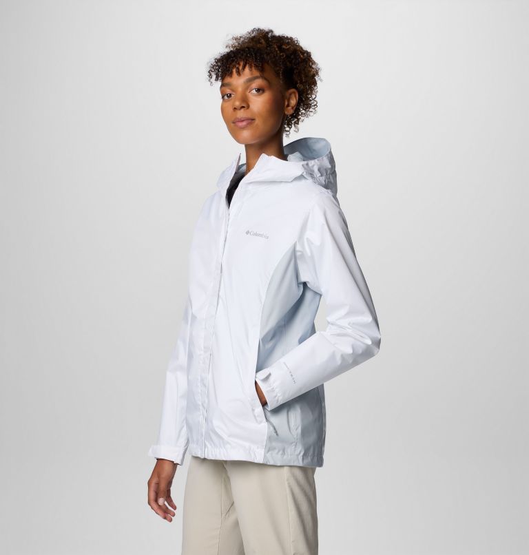 Women’s Arcadia II Jacket, Color: White, Cirrus Grey, image 4