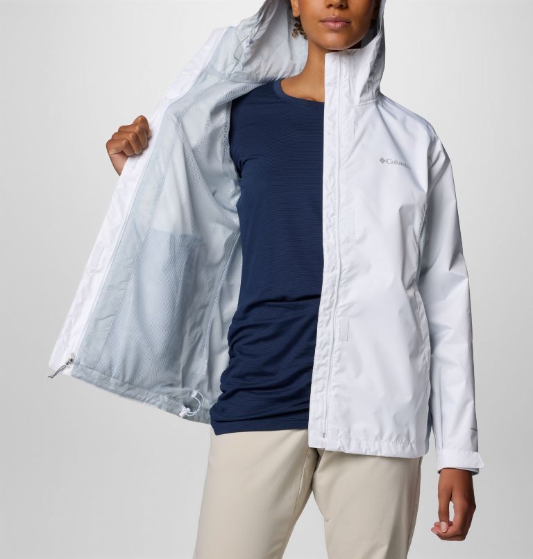 Women’s Arcadia II Jacket, Color: White, Cirrus Grey, image 6
