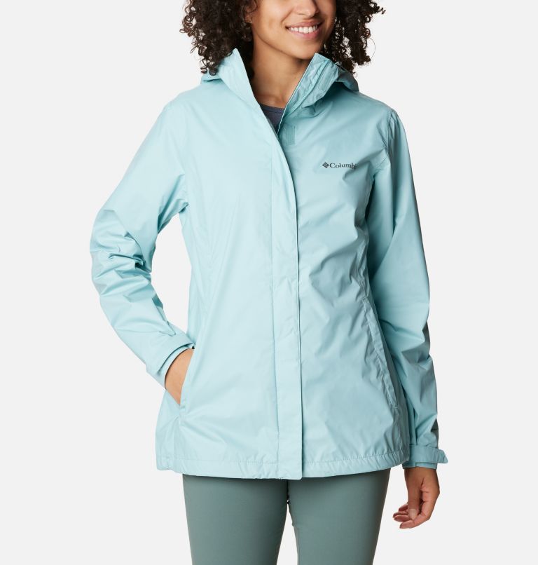 Women’s Arcadia II Rain Jacket, Color: Aqua Haze, image 1
