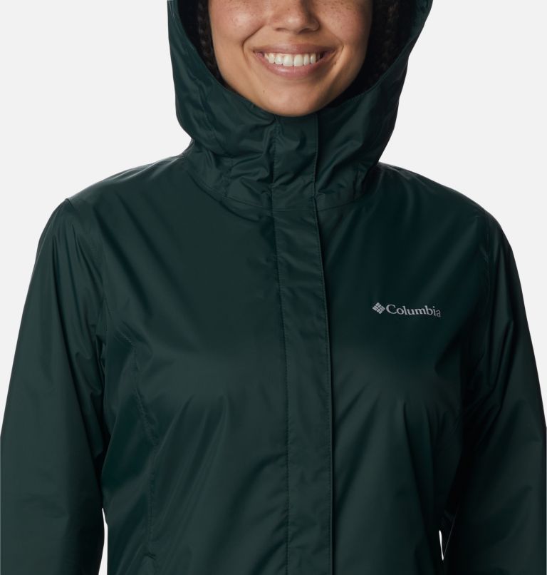Visiter la boutique ColumbiaColumbia Arcadia II Hooded Jacket Waterproof and Breathable Blouson de Pluie Femme 