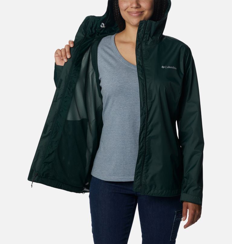 Thumbnail: Women’s Arcadia II Rain Jacket, Color: Spruce, image 5