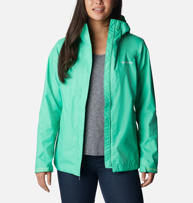 Women’s Arcadia II Rain Jacket, Color: Light Jade, image 7